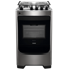 Fogão Consul CFO4NAR 4 Bocas com Acendimento Automático Design Frente Única Inox - Bivolt