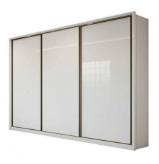Guarda Roupa Roupeiro Casal 3 Portas 6 Gavetas Spazio Móveis Lopas Branco