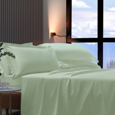 Jogo de Cama Queen 300 Fios 100% Algodão Luxo Liso - Luxor Ervas
